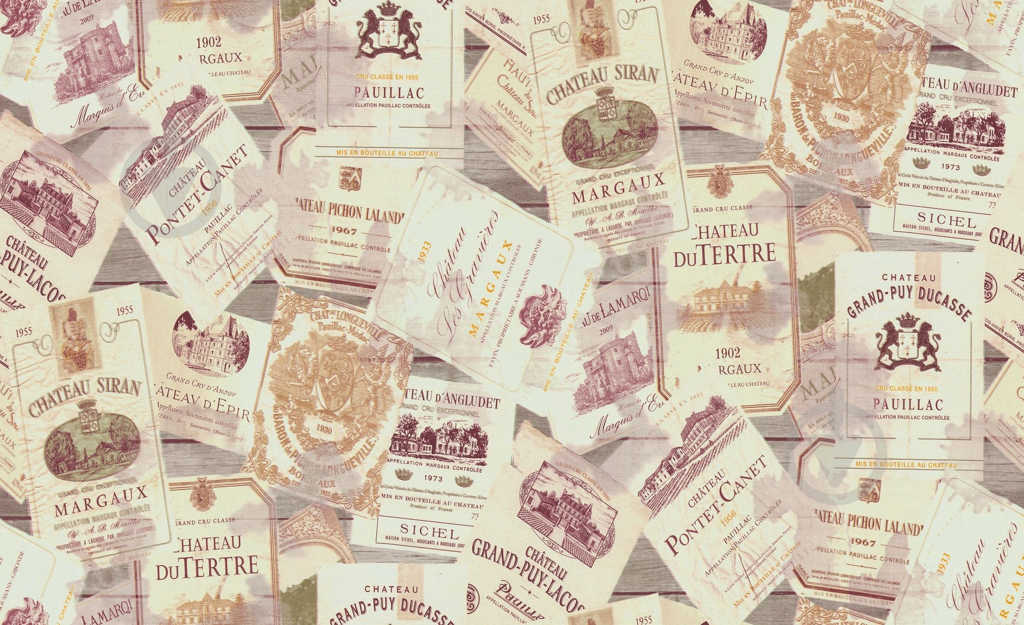 Обои виниловые горячего тиснения Bravo тип 532 81158BR28 1,06x10,05 м - фото 1