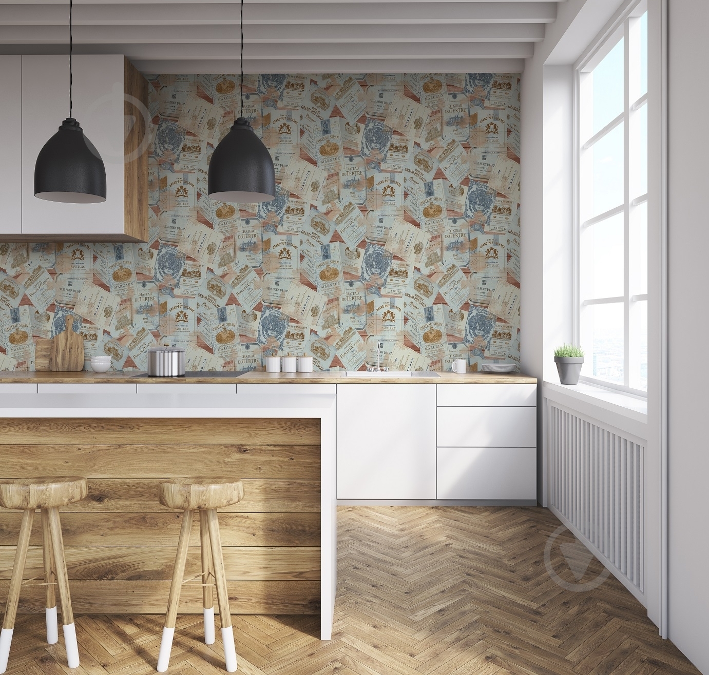 Обои виниловые горячего тиснения Bravo тип 532 81158BR28 1,06x10,05 м - фото 9