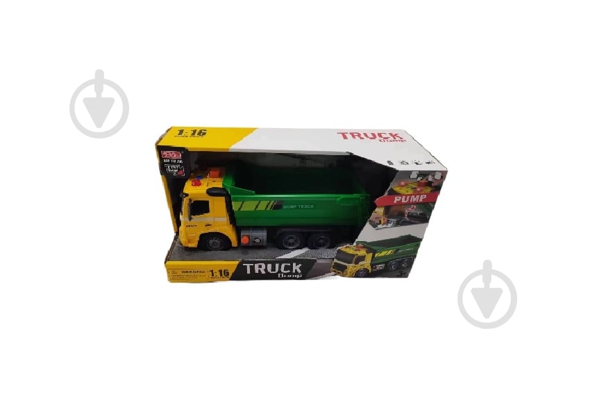 Игрушка SHANTOU YISHENG Автомобиль-самосвал инерционный со светом и звуком 1:16 A1110-1 - фото 3 Игрушка SHANTOU YISHENG Автомобиль-самосвал инерционный со светом и звуком 1:16 A1110-1 - фото 3