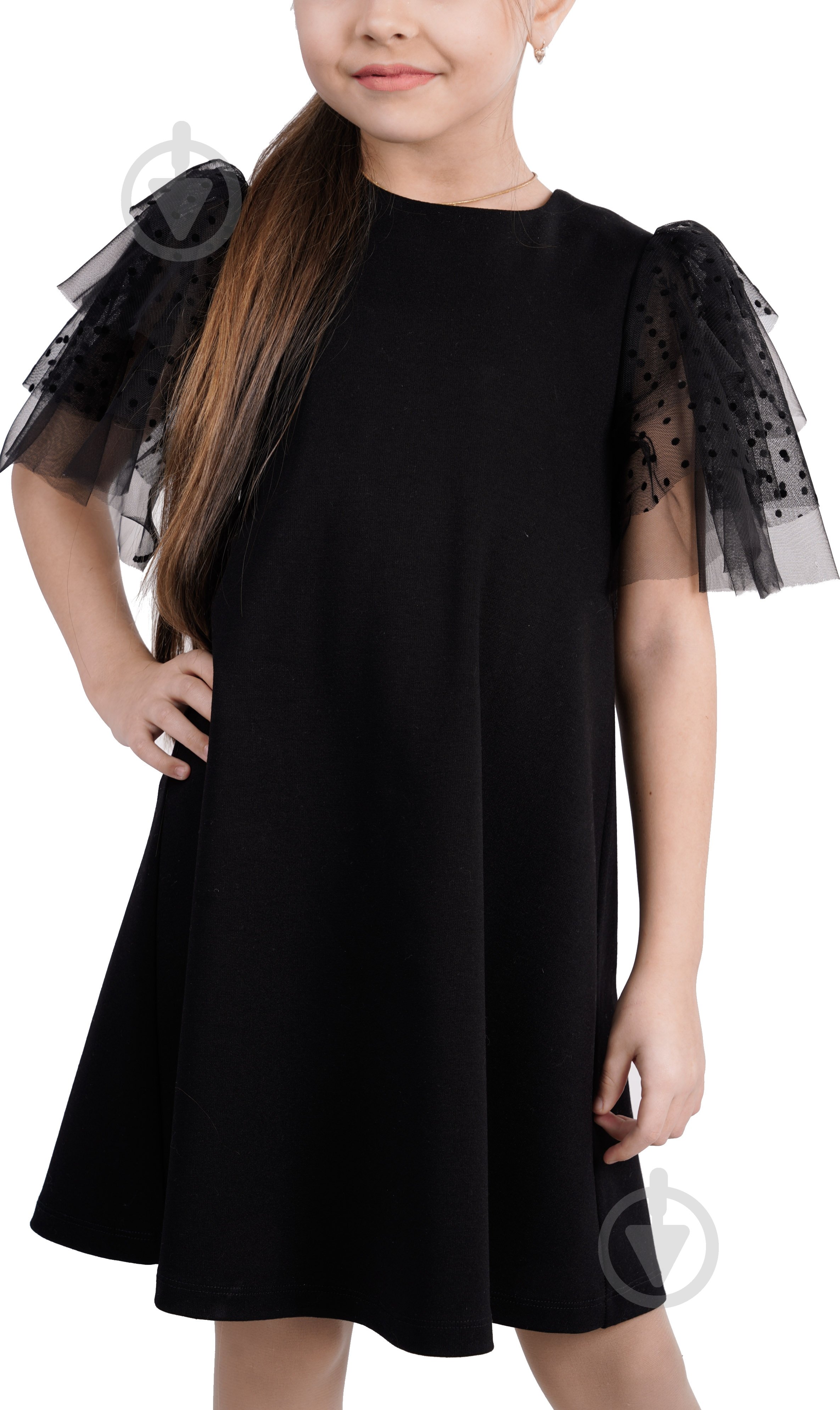 Платье Sasha р.128 черный 4303 - фото 1