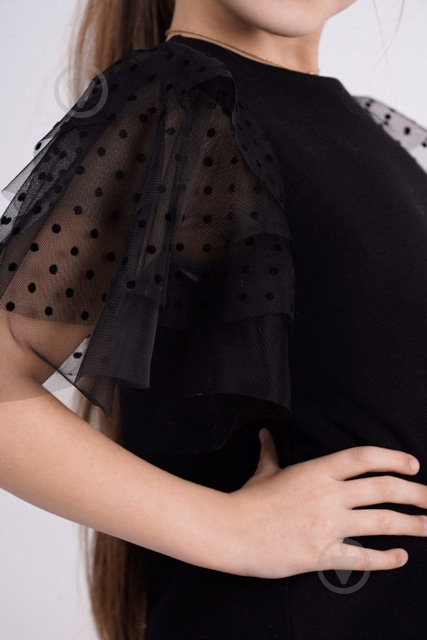 Платье Sasha р.146 черный 4303 - фото 2 Платье Sasha р.146 черный 4303 - фото 2