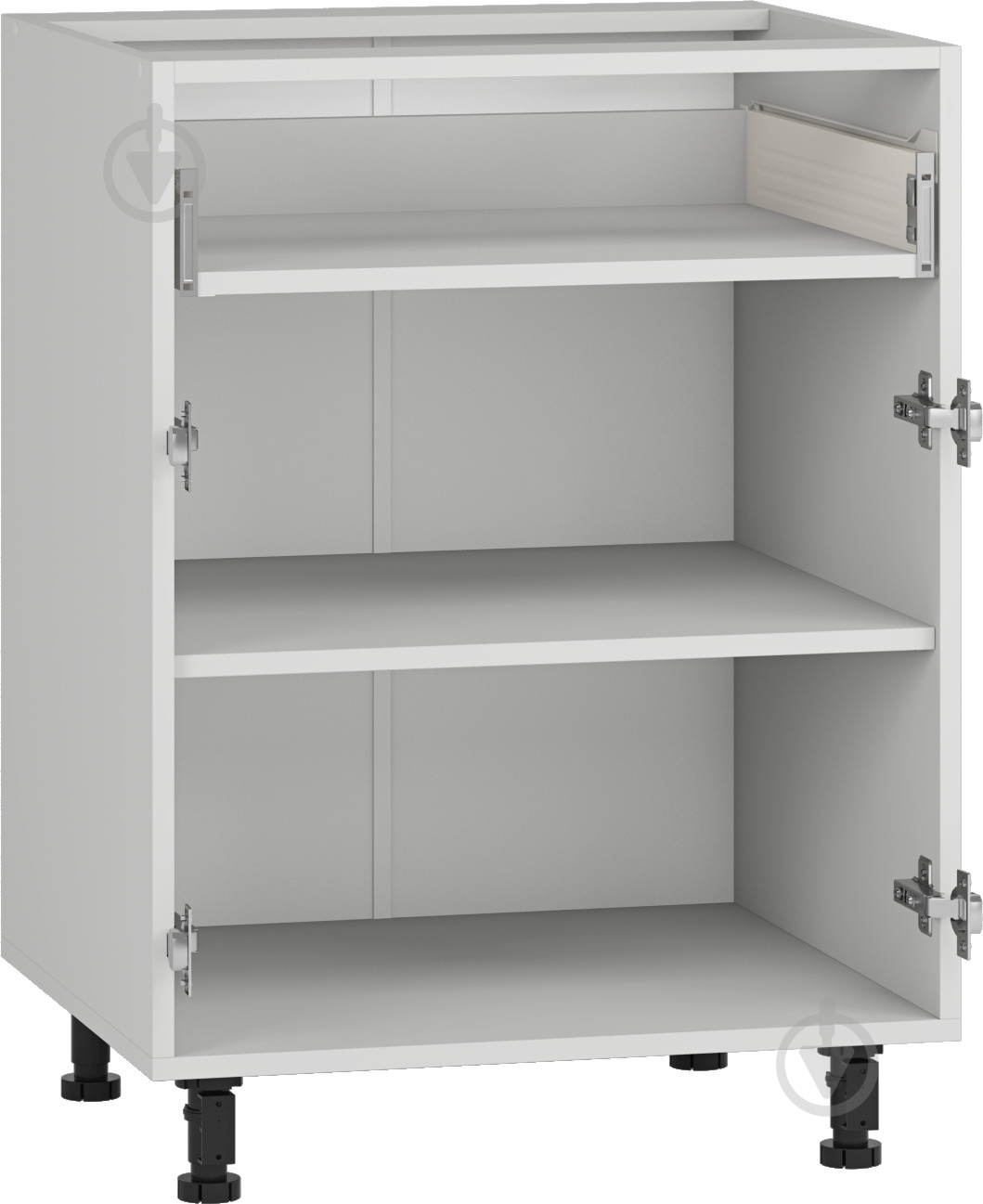 Тумба нижняя Грейд с метабоксом (стандарт) 600x820x522 мм серый - фото 1 Тумба нижняя Грейд с метабоксом (стандарт) 600x820x522 мм серый - фото 1