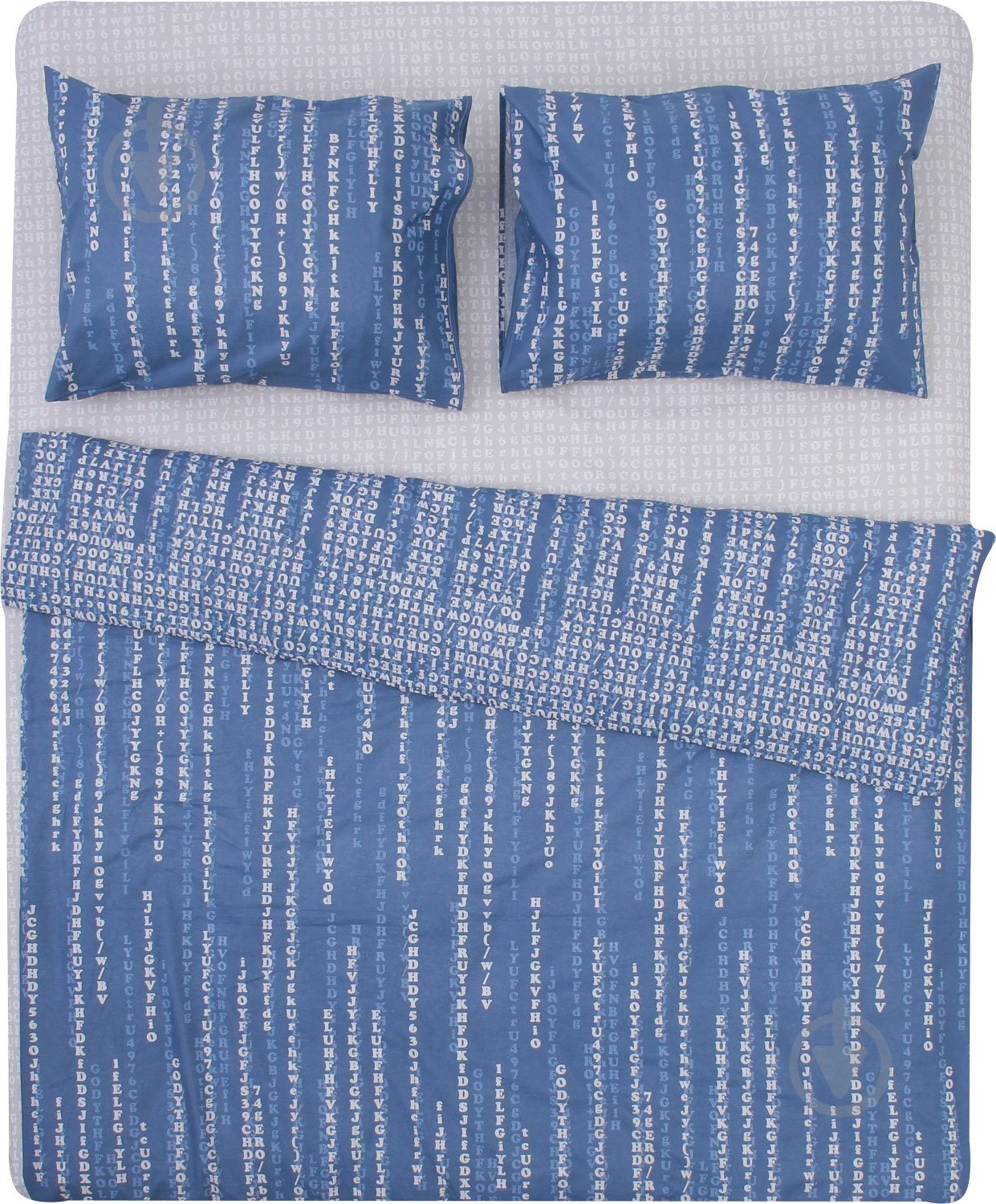 Комплект постельного белья Code 2 синий с серым UP! (Underprice) - фото 1 Комплект постельного белья Code 2 синий с серым UP! (Underprice) - фото 1