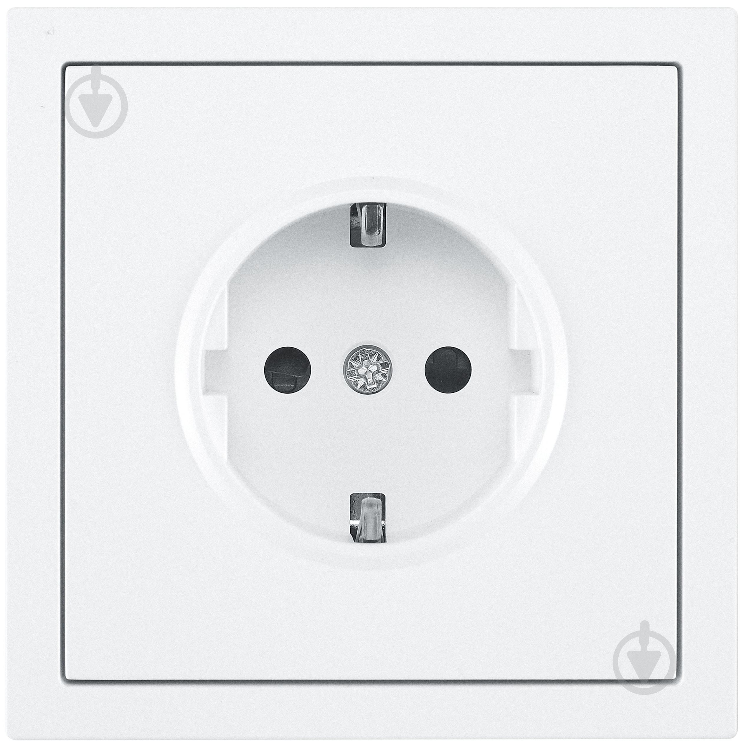 Механізм розетки побутова із заземленням HausMark Juna IP20 білий матовий 7041-0988-124BQC - фото 1 Механізм розетки побутова із заземленням HausMark Juna IP20 білий матовий 7041-0988-124BQC - фото 1