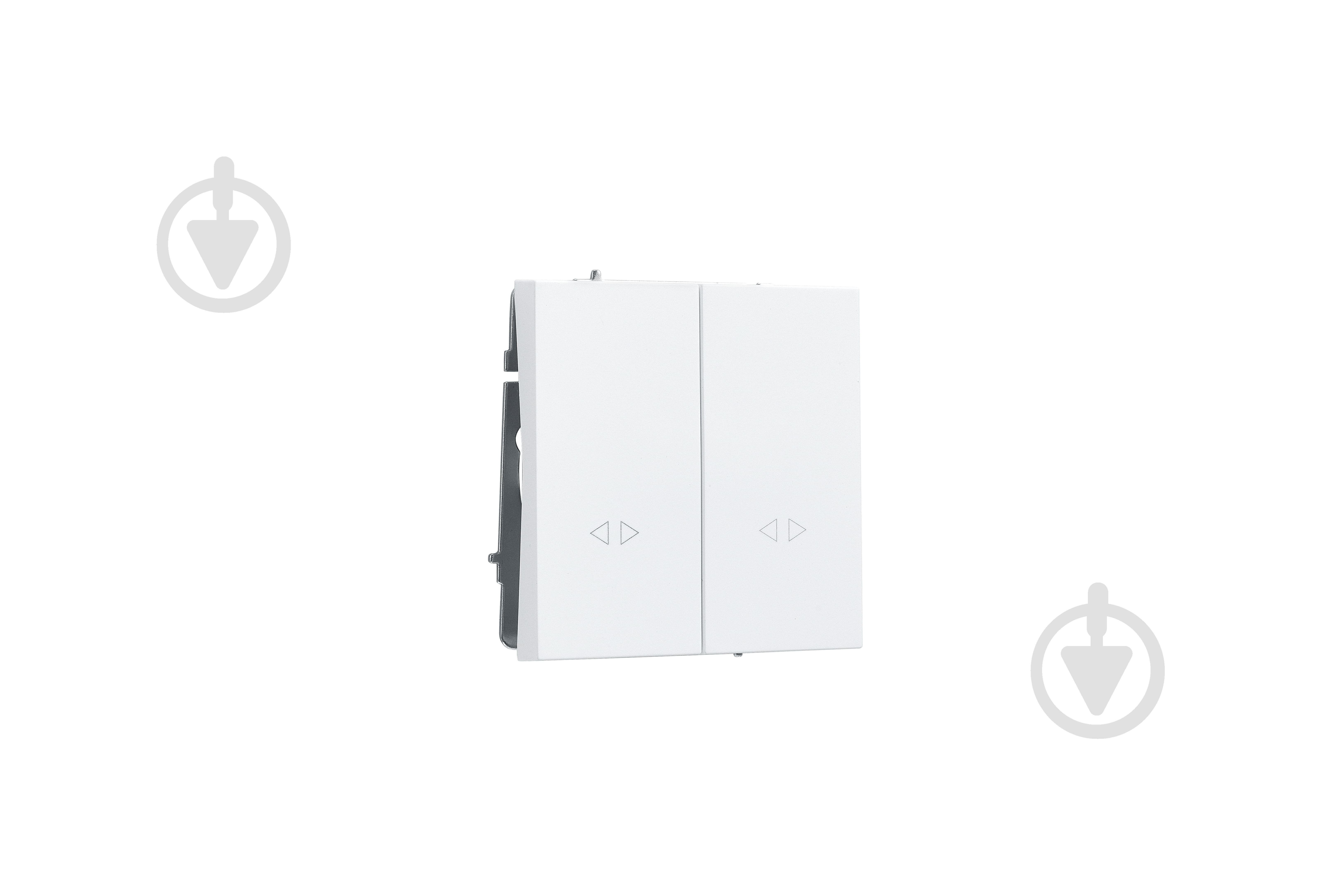 Механизм выключателя перекрестный двухклавишный HausMark Juna белый матовый 7041-0988-107TW - фото 3