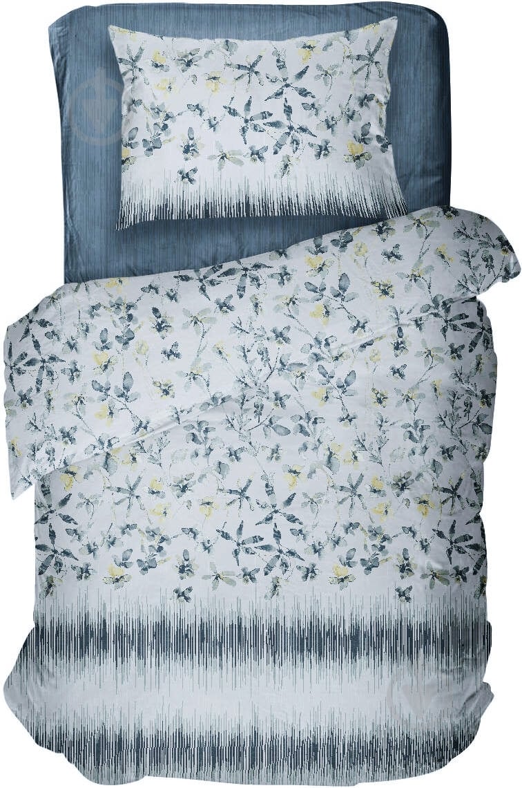 Комплект постельного белья Fleur 1,5 серый UP! (Underprice) - фото 1 Комплект постельного белья Fleur 1,5 серый UP! (Underprice) - фото 1