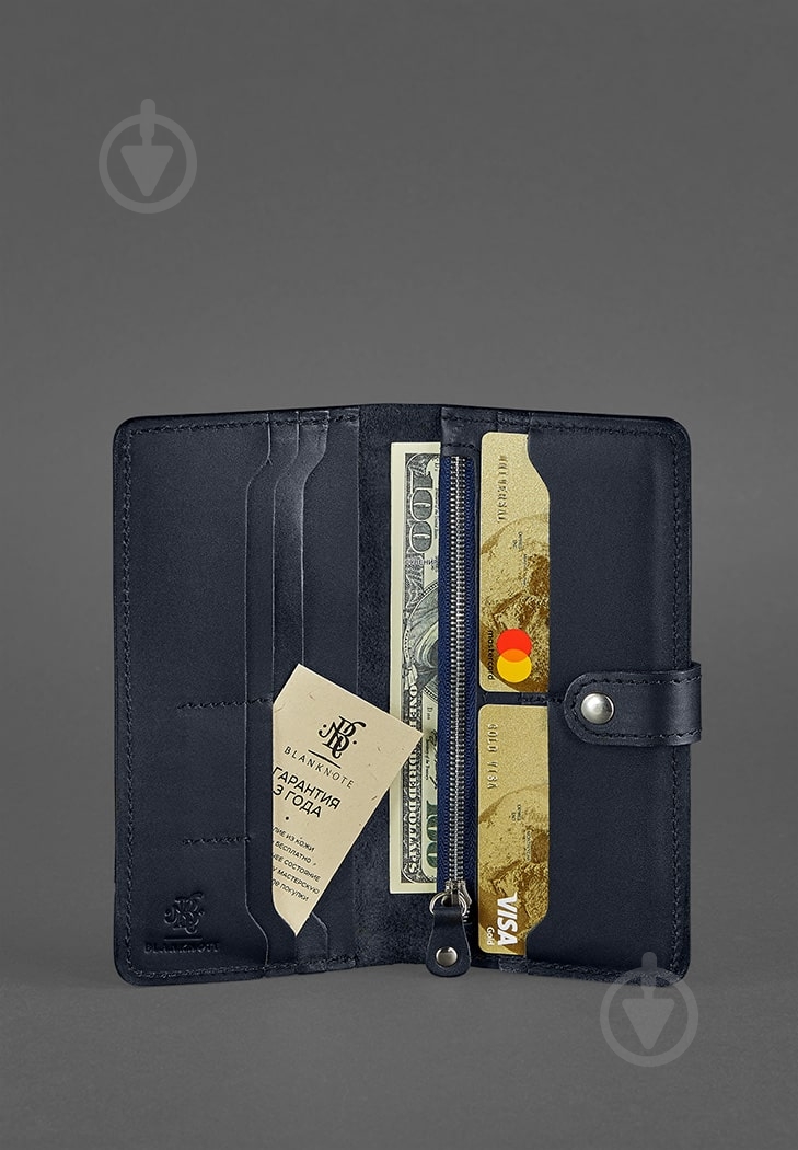 Портмоне BlankNote 7.0 темно-синий BN-PM-7-navy-blue - фото 5 Портмоне BlankNote 7.0 темно-синий BN-PM-7-navy-blue - фото 5