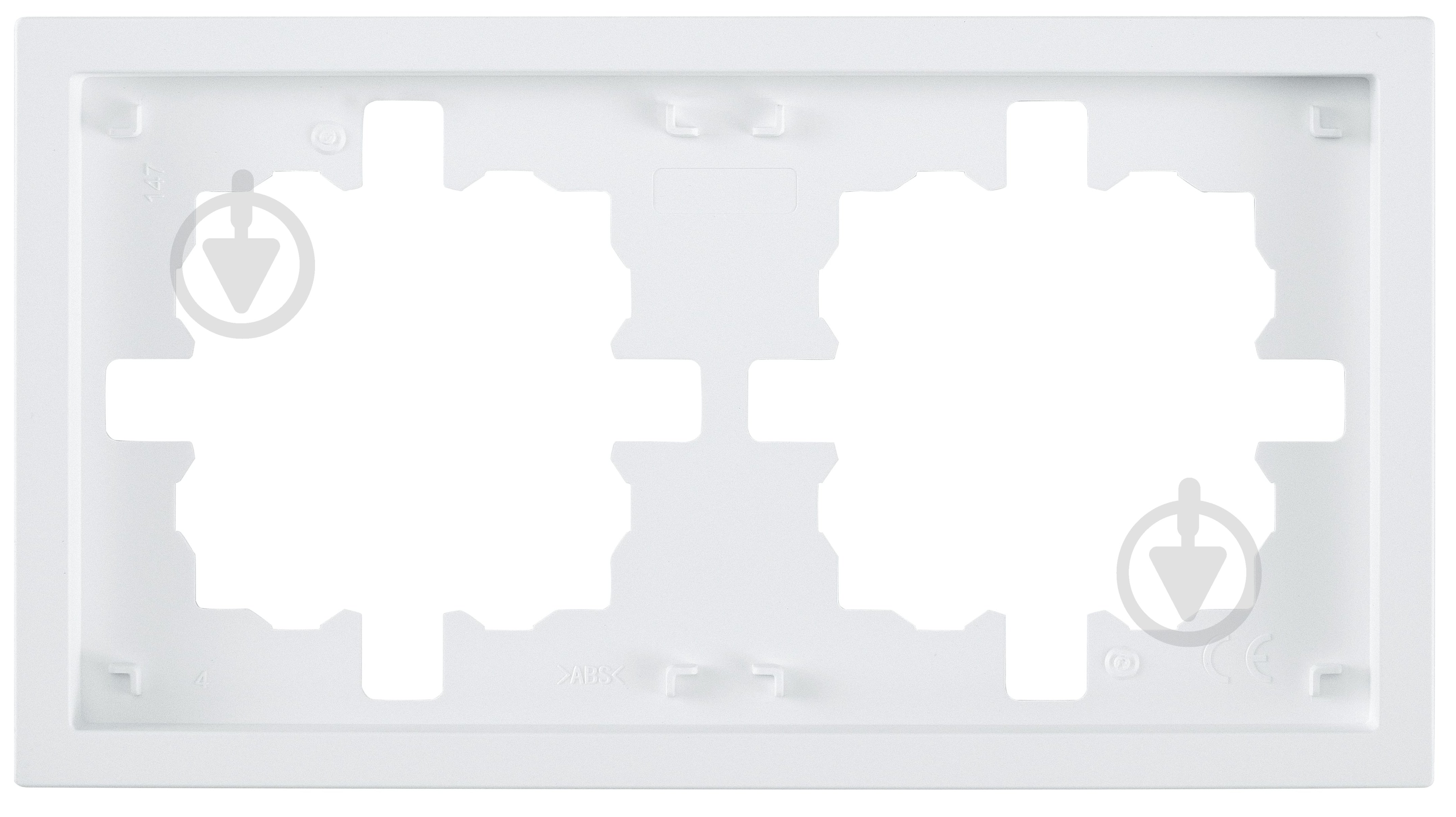 Рамка двухместная HausMark Juna горизонтальная белый матовый 7041-0900-147 - фото 1 Рамка двухместная HausMark Juna горизонтальная белый матовый 7041-0900-147 - фото 1