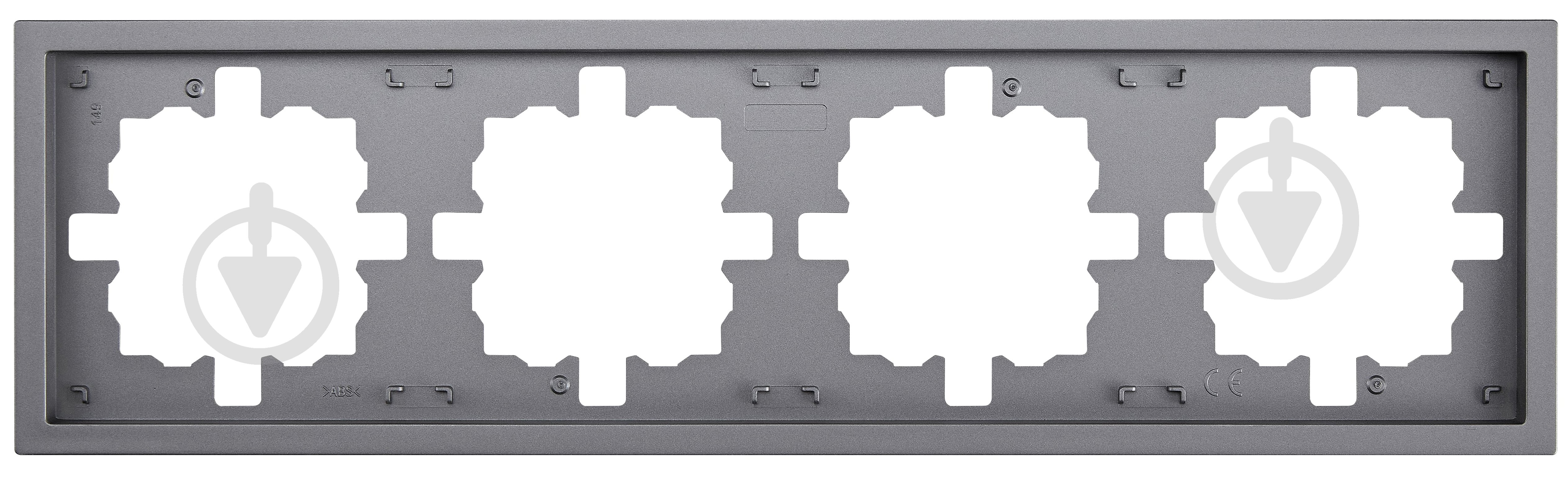 Рамка чотиримісна HausMark Juna горизонтальна сірий 7041-3500-149 - фото 1 Рамка чотиримісна HausMark Juna горизонтальна сірий 7041-3500-149 - фото 1