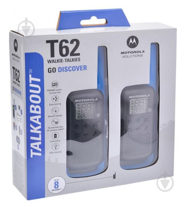 Рация Motorola TALKABOUT T62 B6P00811LDRMAW - фото 2 Рация Motorola TALKABOUT T62 B6P00811LDRMAW - фото 2