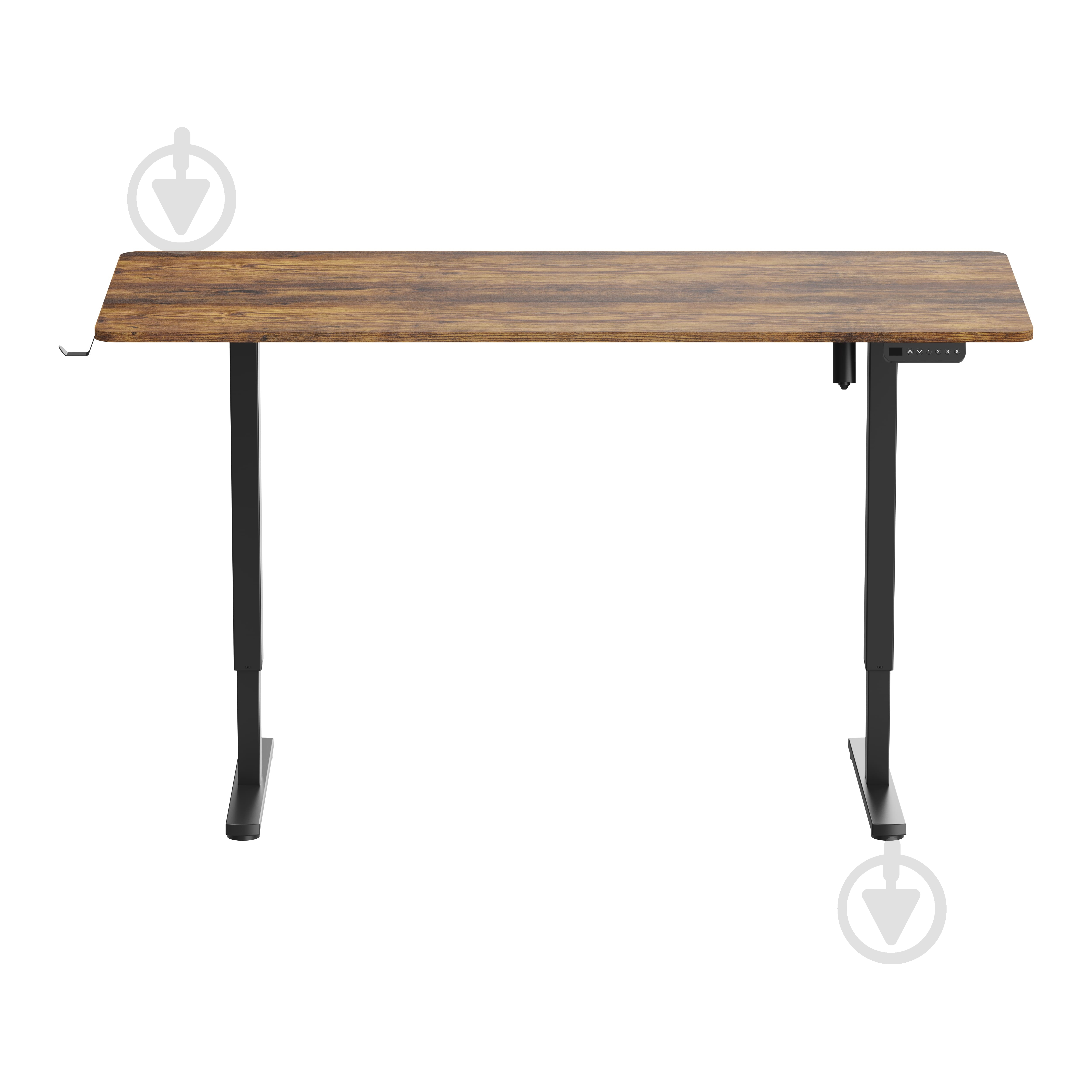 Стол письменный OfficePro ODE1670DW Dark Wood/Black - фото 1 Стол письменный OfficePro ODE1670DW Dark Wood/Black - фото 1