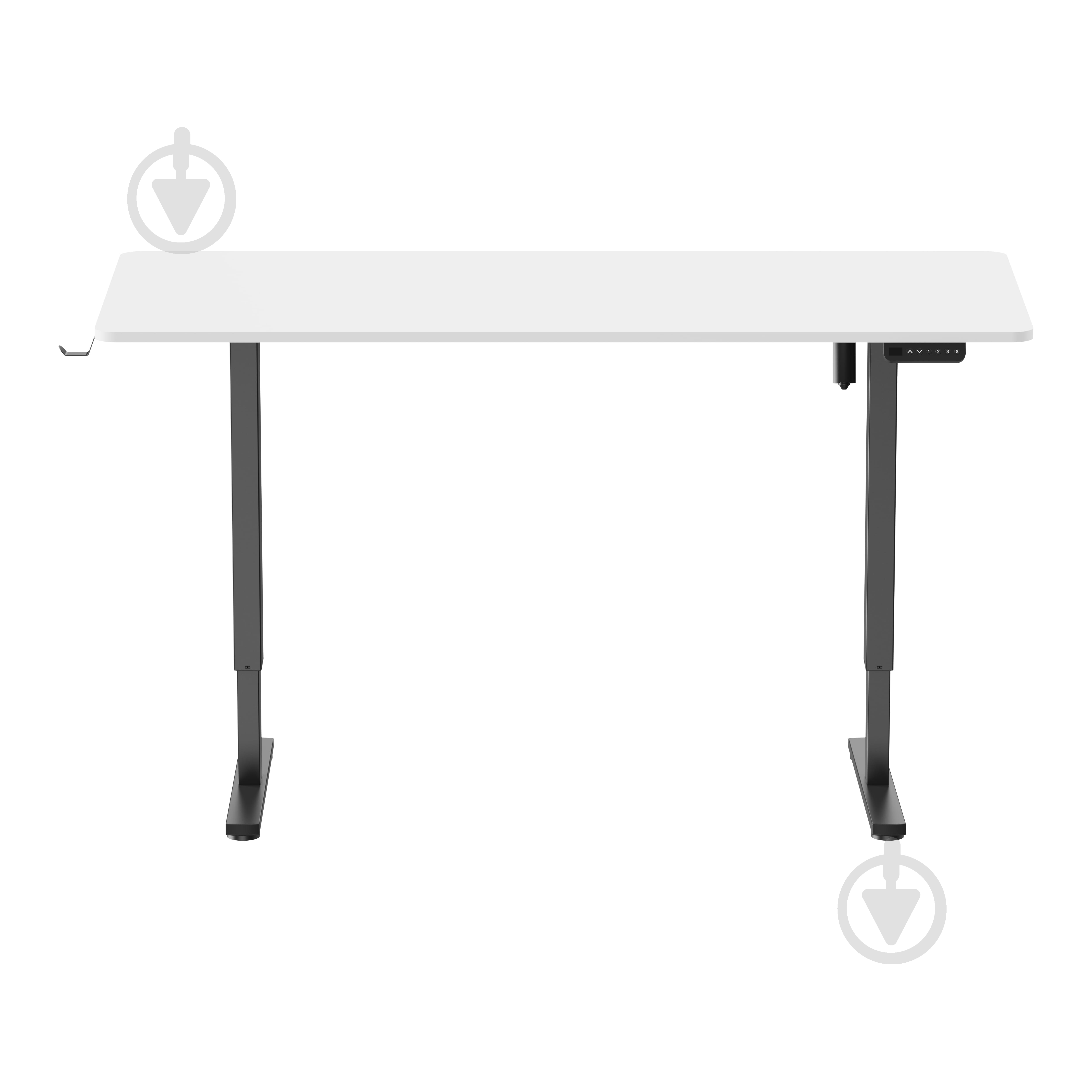 Стол компьютерный OfficePro ODE1670WB White/Black - фото 1