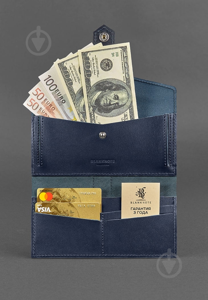 Портмоне BlankNote 3.0 темно-синий BN-PM-3-navy-blue - фото 5
