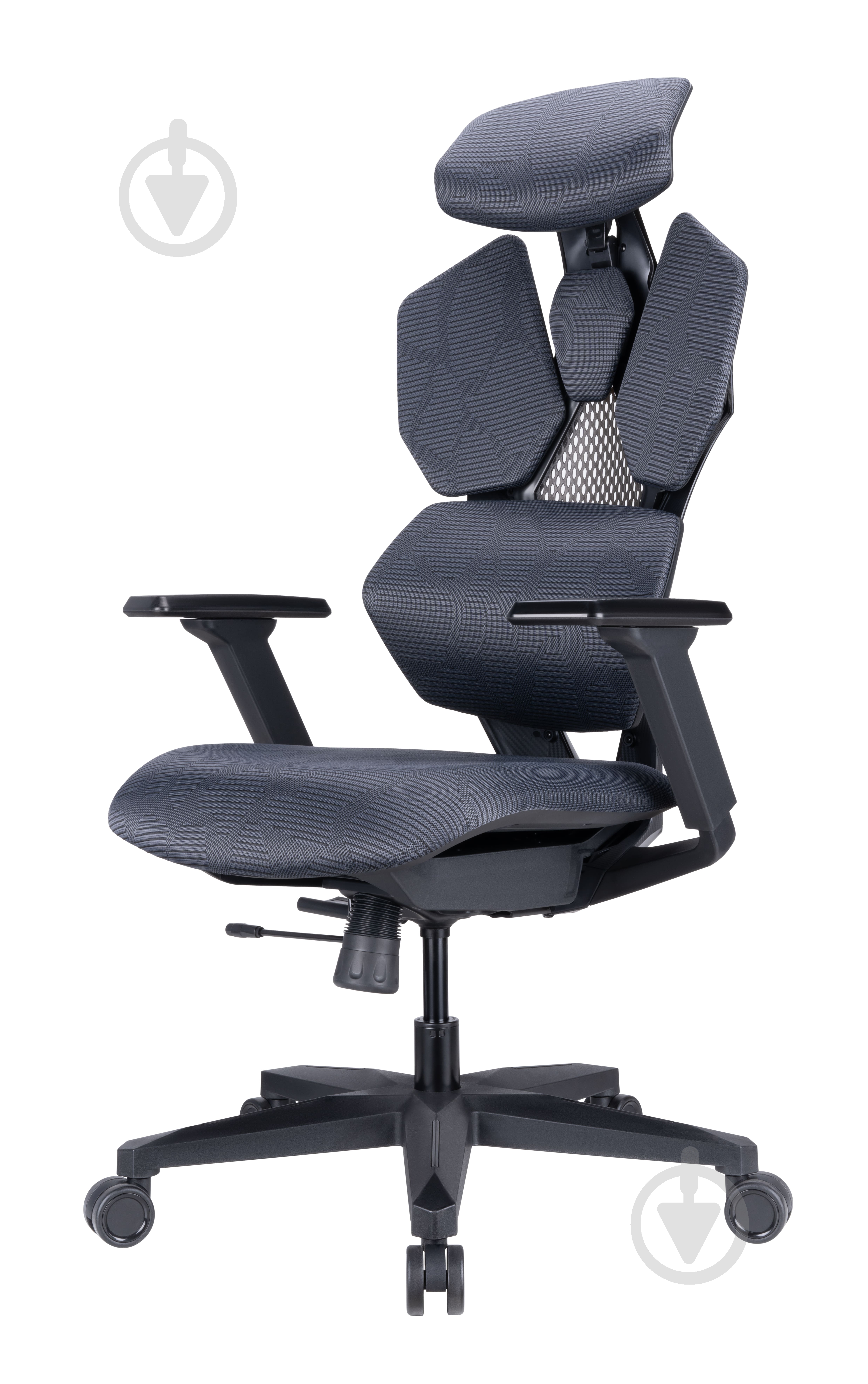 Крісло ігрове GamePro GCM140B Mesh black чорний - фото 3