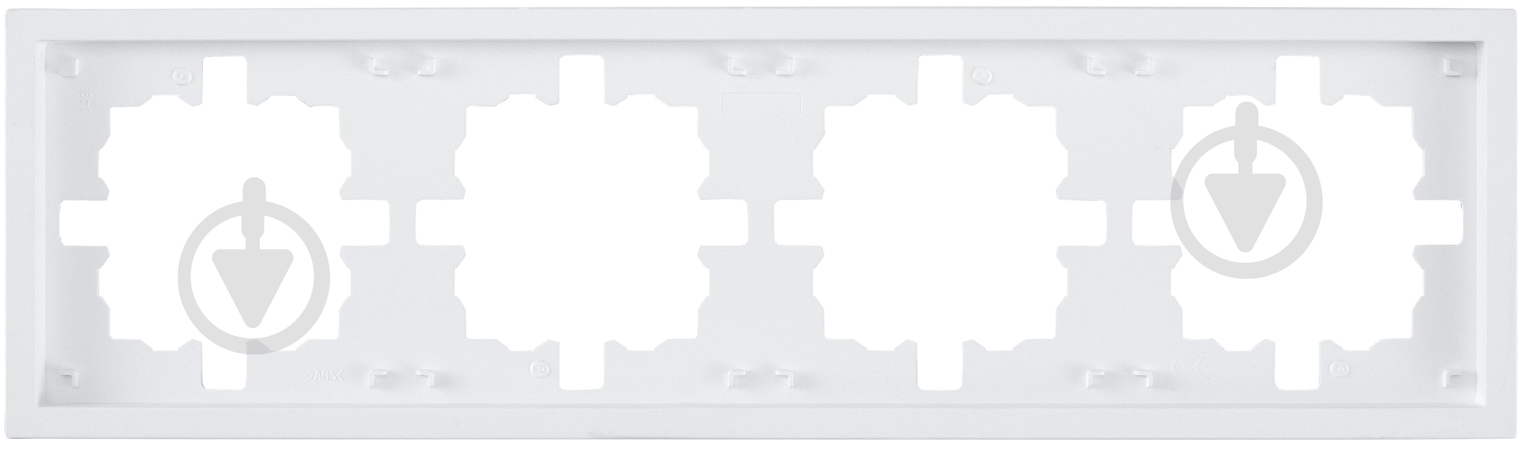 Рамка четырехместная HausMark Juna горизонтальная белый матовый 7041-0900-149 - фото 1 Рамка четырехместная HausMark Juna горизонтальная белый матовый 7041-0900-149 - фото 1