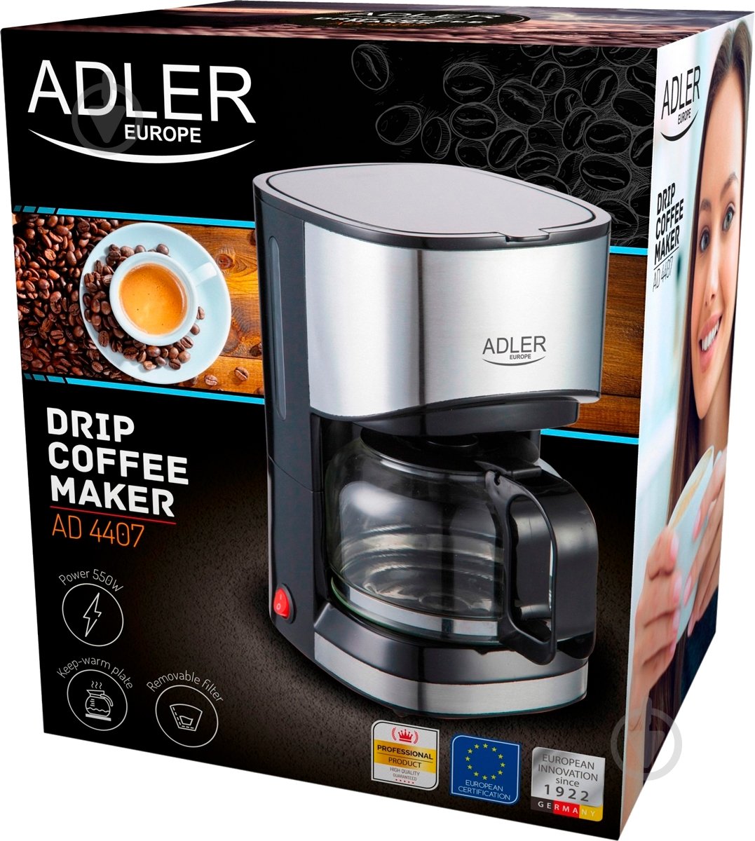 Кофеварка капельная Adler AD 4407 - фото 12 Кофеварка капельная Adler AD 4407 - фото 12