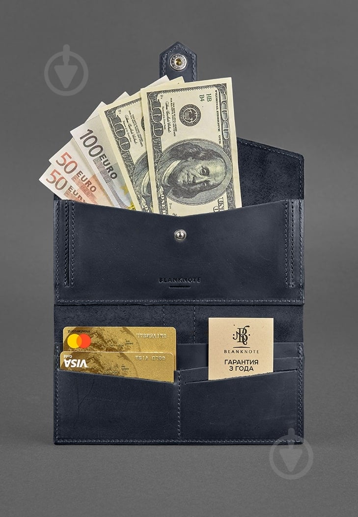 Портмоне BlankNote 3.0 Crazy Horse темно-синий BN-PM-3-nn - фото 5