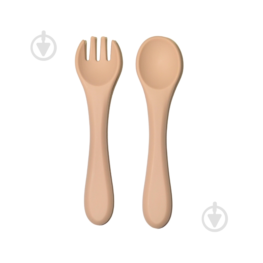 Набор столовых приборов детский Lindo ложка + вилка (бежевый) 966-4 - фото 1 Набор столовых приборов детский Lindo ложка + вилка (бежевый) 966-4 - фото 1