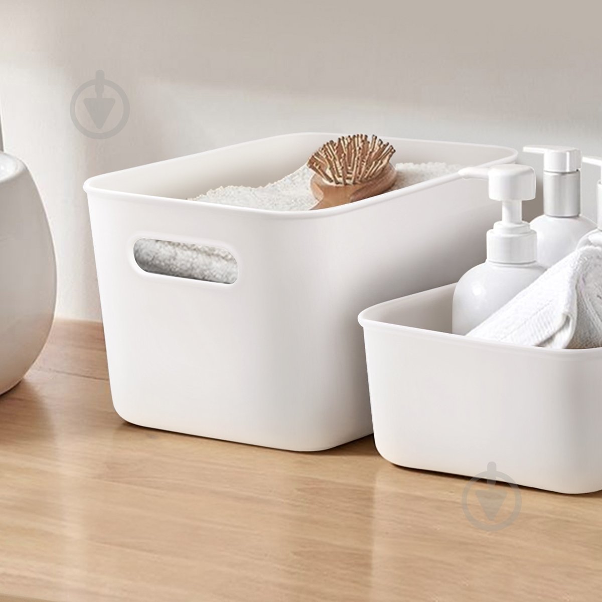 Ящик для зберігання MVM FH-11 WHITE 160x257x180 мм - фото 5