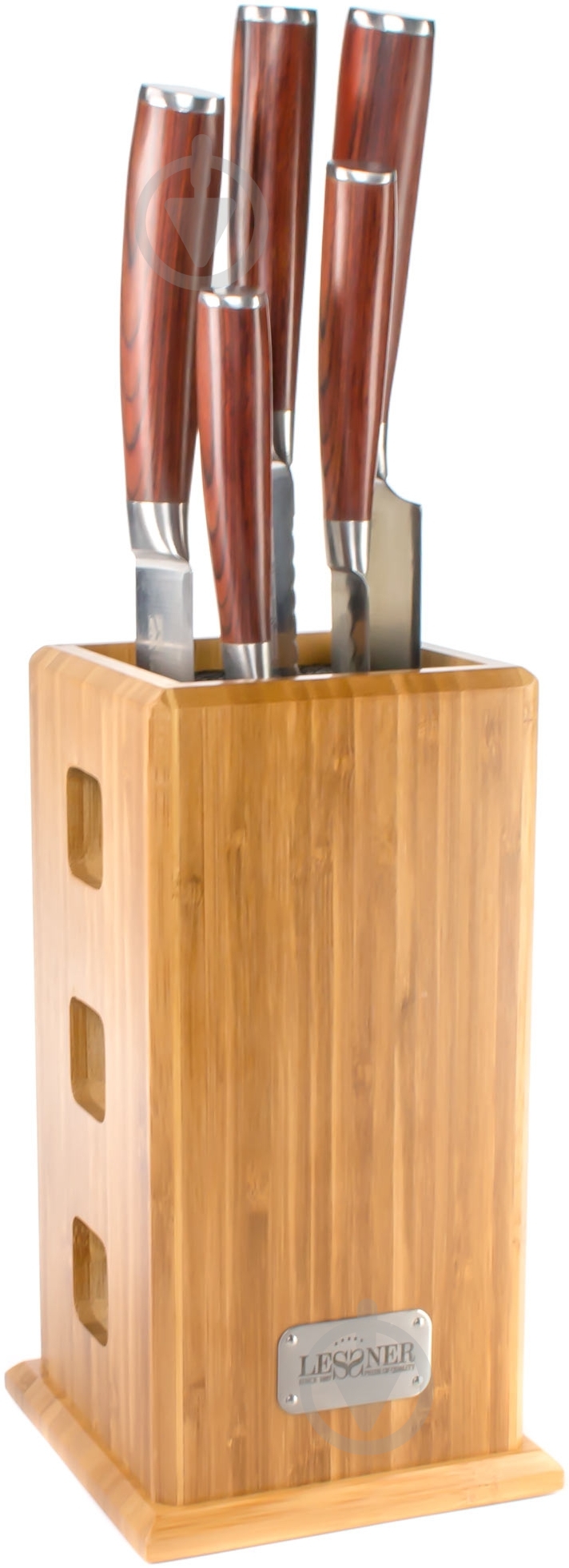 Набор ножей в колоде Lessner Barry 6 предметов 77137 - фото 1