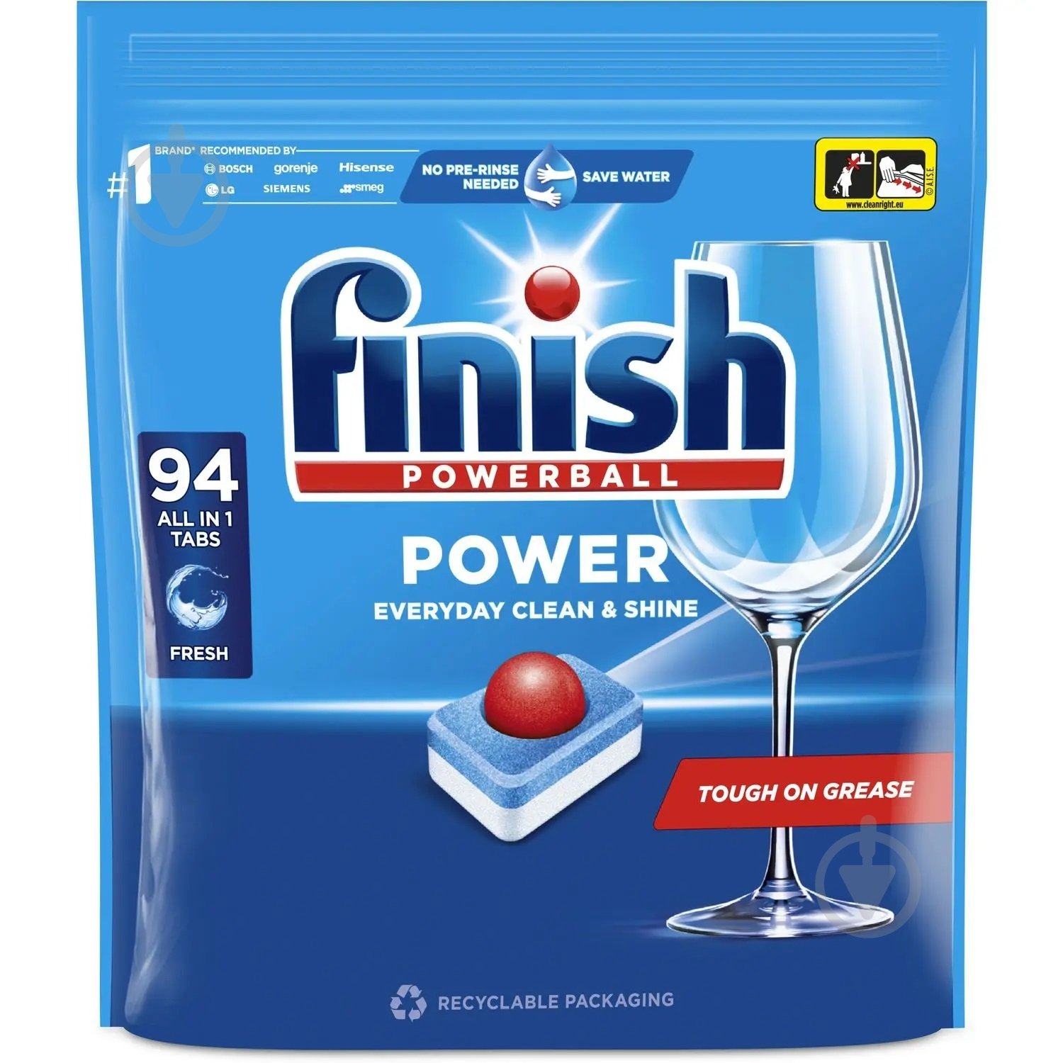 Таблетки для посудомоечных машин Finish All in 1 94 шт. - фото 1