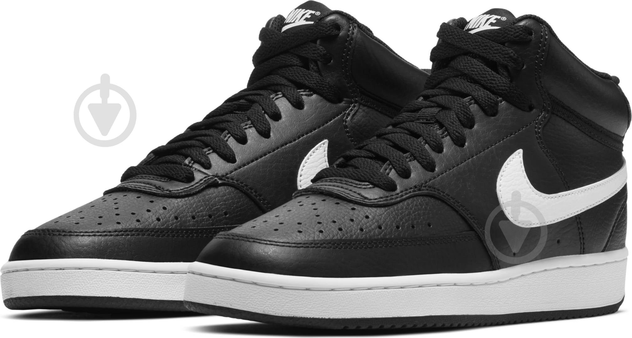Кроссовки женские демисезонные Nike Court Vision Mid CD5436-001 р.40,5 черные - фото 5