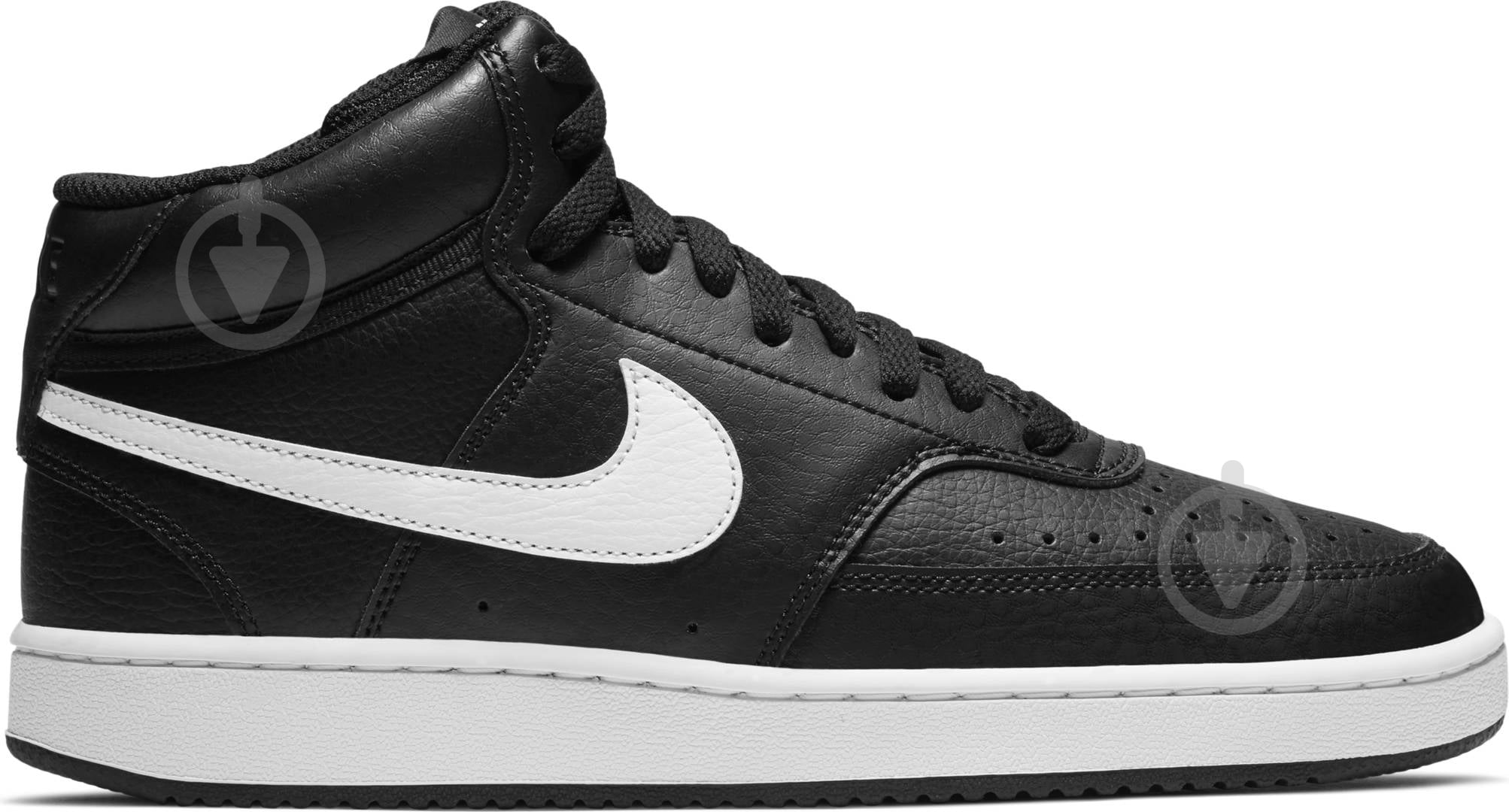 Кроссовки женские демисезонные Nike Court Vision Mid CD5436-001 р.40,5 черные - фото 1
