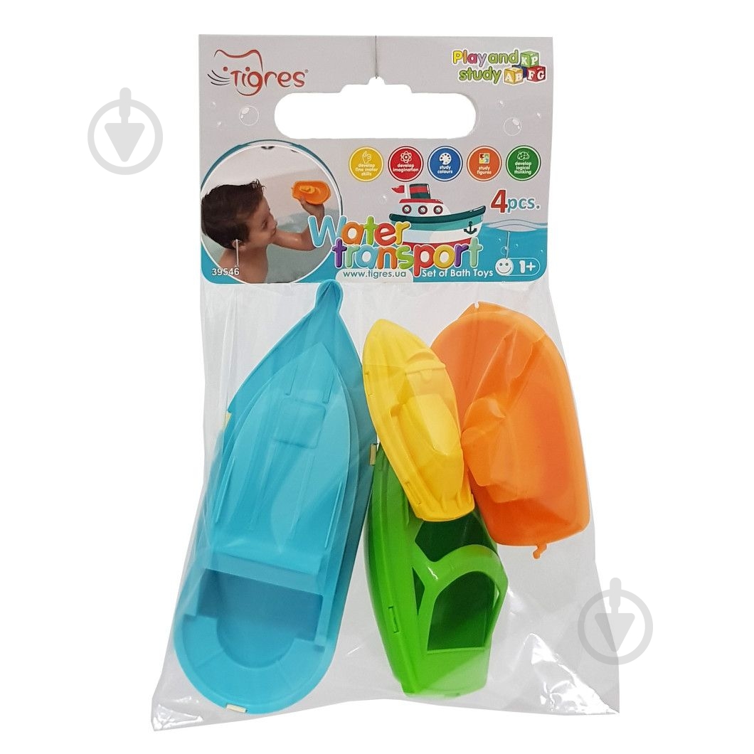 Игрушка для ванны Тигрес Водный транспорт 39546 - фото 1