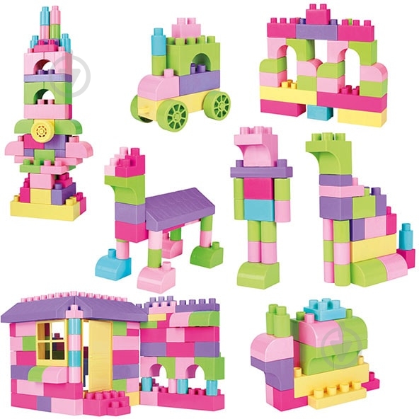 Конструктор Тигрес Wader Create & Play 102 элемента розовый 41293 - фото 2 Конструктор Тигрес Wader Create & Play 102 элемента розовый 41293 - фото 2