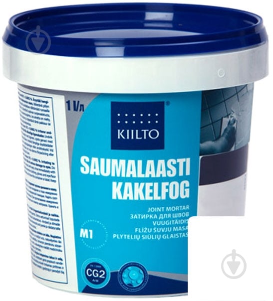 Затирка для плитки Kiilto Kesto 10 1 кг белый - фото 1