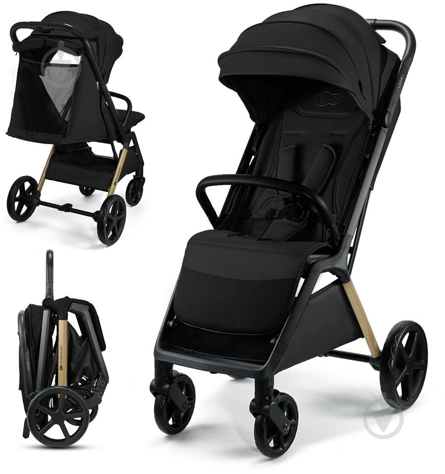 Коляска прогулянкова Kinderkraft Loom чорний KSLOOM00BLK0000 - фото 2