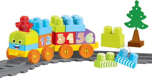 Конструктор Тигрес Мои первые кубики Железная дорога 145 см 36 элементов 41460 - фото 2 Конструктор Тигрес Мои первые кубики Железная дорога 145 см 36 элементов 41460 - фото 2