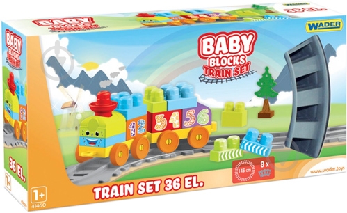 Конструктор Тигрес Мои первые кубики Железная дорога 145 см 36 элементов 41460 - фото 1 Конструктор Тигрес Мои первые кубики Железная дорога 145 см 36 элементов 41460 - фото 1