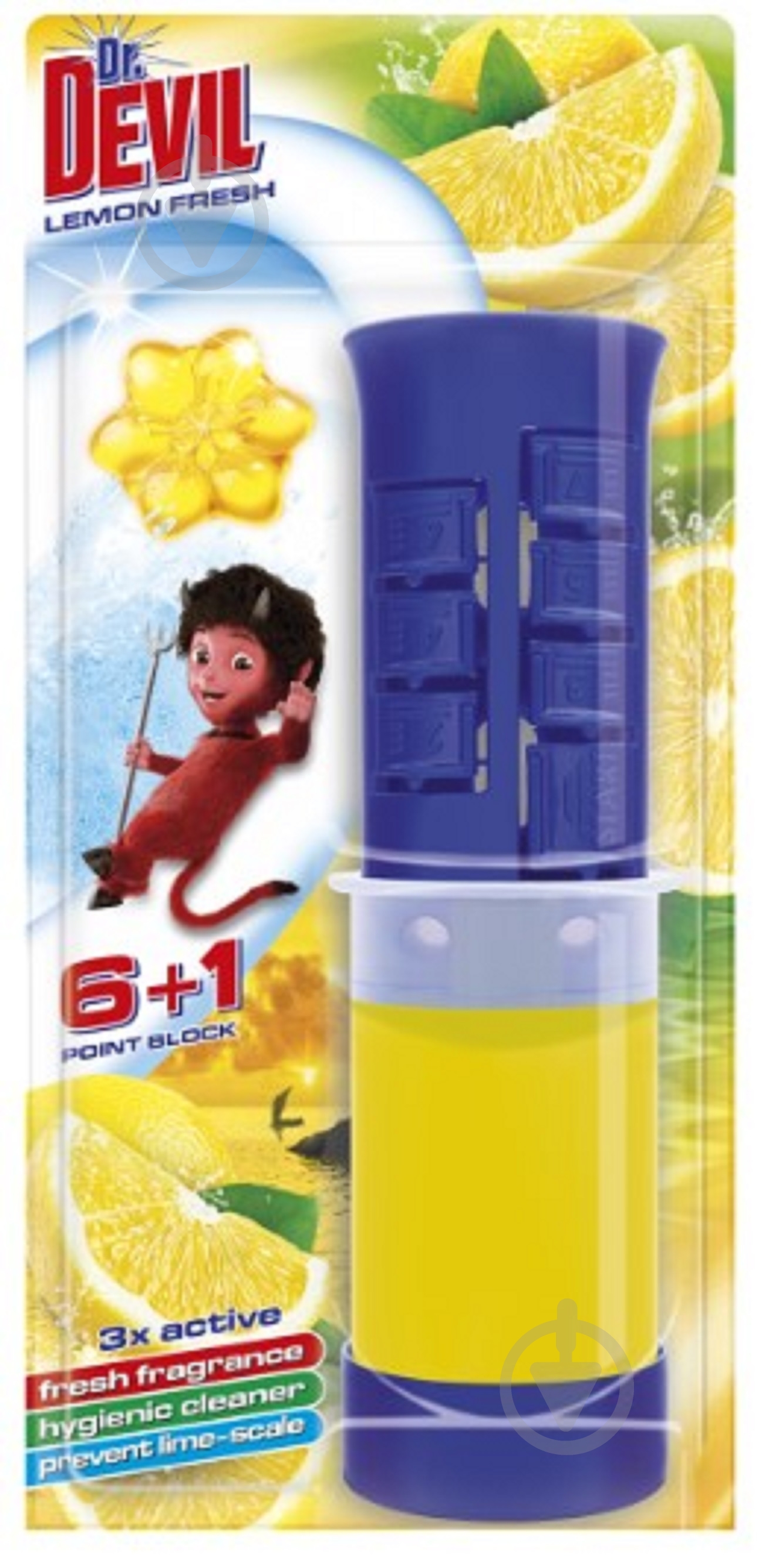Диски туалетные Dr.Devil Lemon fresh 0,045 л - фото 1