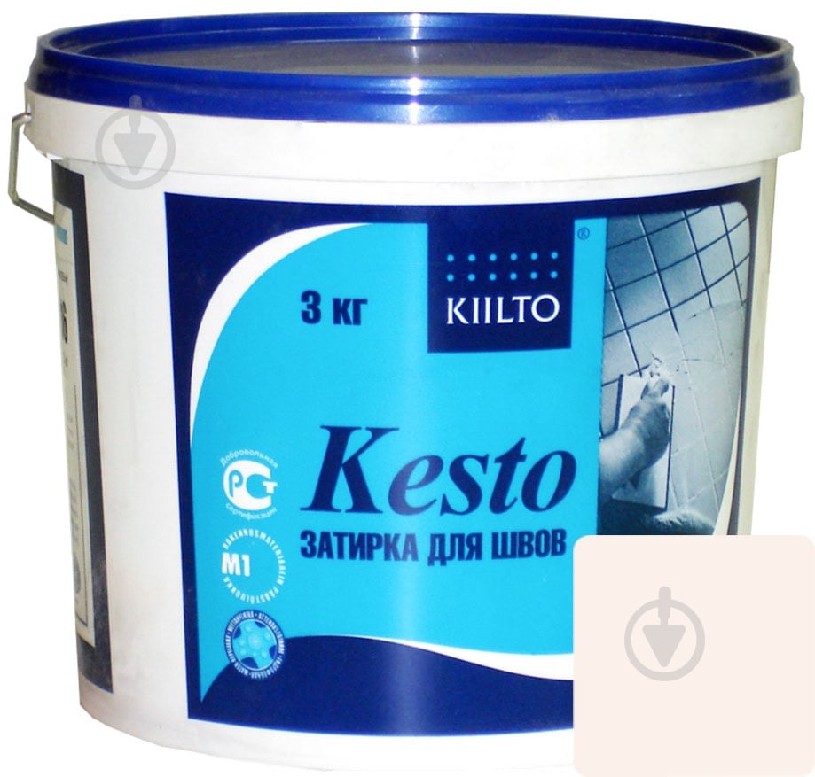Затирка для плитки Kiilto Kesto 11 3 кг белый - фото 1