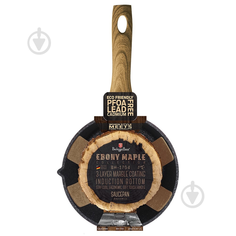 Ковш Berlinger Haus Ebony MAPLE Collection 1,2 л BH 1704 - фото 2 Ковш Berlinger Haus Ebony MAPLE Collection 1,2 л BH 1704 - фото 2