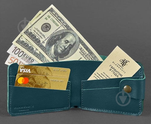 Портмоне BlankNote 4.3. зеленый BN-PM-4-3-malachite - фото 4