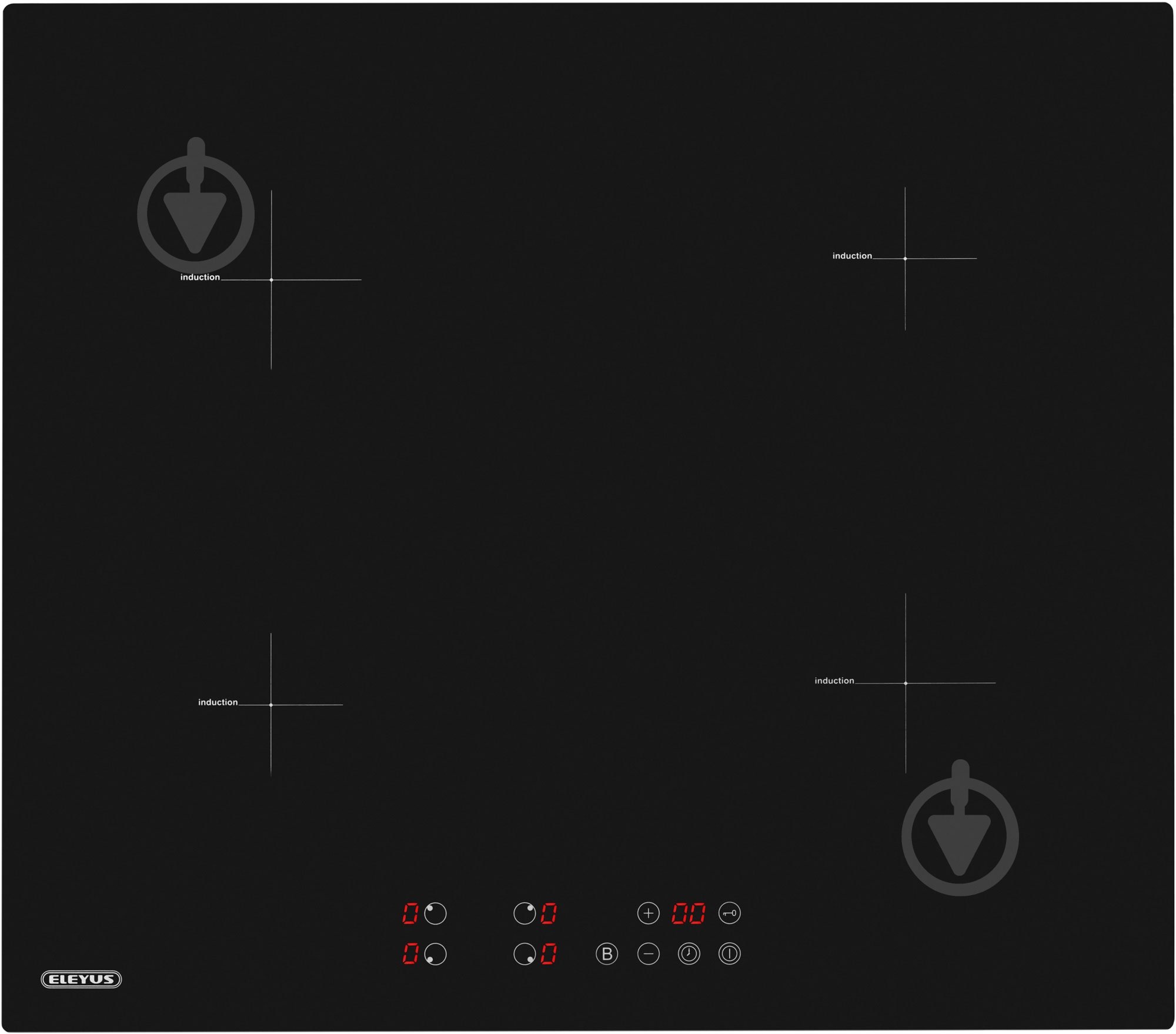 Комплект встраиваемой техники Eleyus Ester 6006 BL + H2EBHG SE 60 BL I + AGAT 1200 LED 60 BL - фото 21