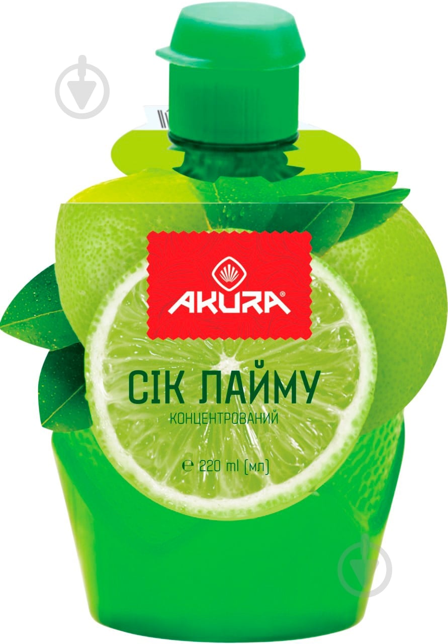 Сік Akura лайма концентрований 220 мл 5202737300117 - фото 1