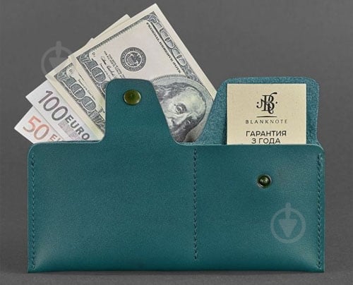 Портмоне BlankNote 8.0 зеленый BN-PM-8-malachite - фото 3 Портмоне BlankNote 8.0 зеленый BN-PM-8-malachite - фото 3
