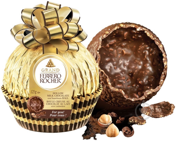 Шоколадный шар Ferrero Rocher Grande 125 г - фото 2