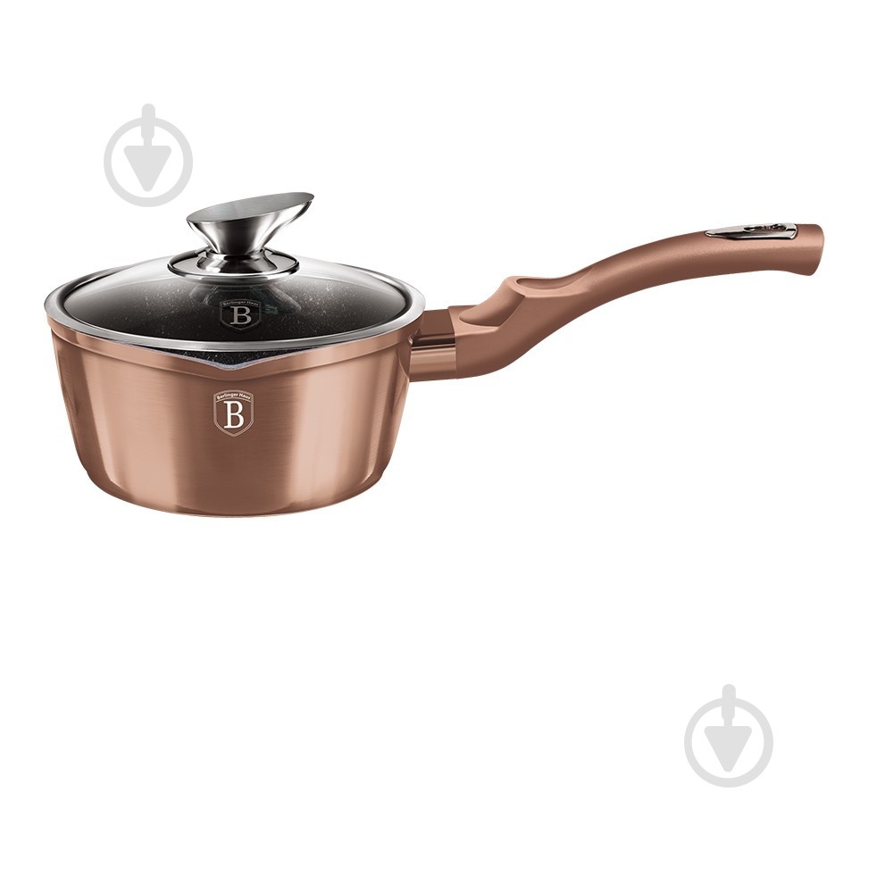 Ківш з кришкою Berlinger Haus Metallic Line ROSE GOLD Edition 1,2 л BH 1524N - фото 1