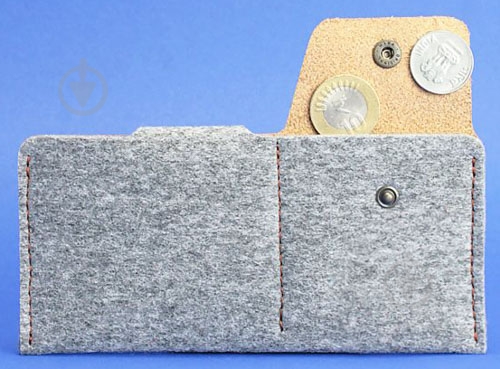 Портмоне BlankNote серый BN-PM-8-felt-k - фото 3