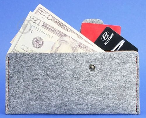 Портмоне BlankNote серый BN-PM-8-felt-k - фото 4