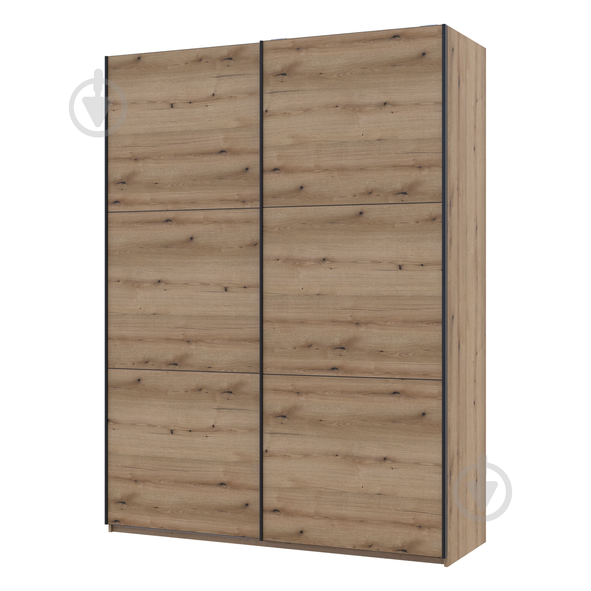 Шкаф-купе G-Caiser 2 ДСП Doros ДСП 1,8 м 1800x600x2400 мм дуб эвок прибрежный двери / ламинированное ДСП - фото 1 Шкаф-купе G-Caiser 2 ДСП Doros ДСП 1,8 м 1800x600x2400 мм дуб эвок прибрежный двери / ламинированное ДСП - фото 1