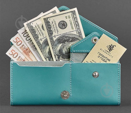 Кошелек BlankNote Керри 1.0 бирюзовый BN-W-1-tiffany - фото 3
