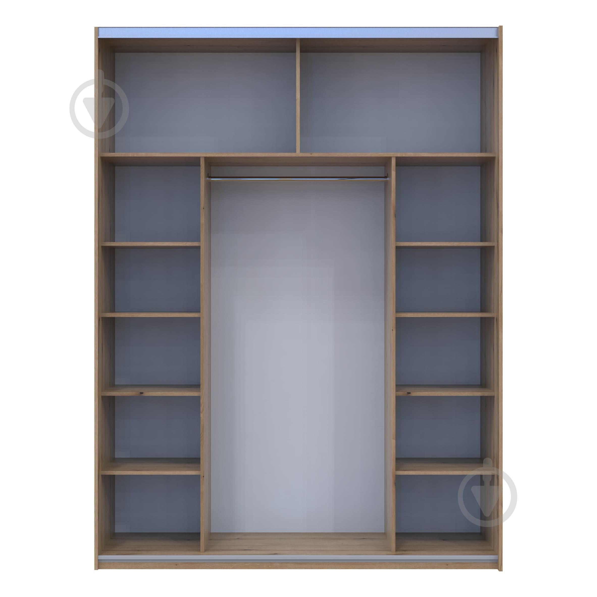 Шафа-купе G-Caiser 1 Doros ДСП 1,8 м 1800x600x2400 мм дуб евок прибережний двері ДСП/дзеркало - фото 4