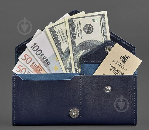 Кошелек BlankNote Керри 1.0 темно-синий BN-W-1-navy-blue - фото 4