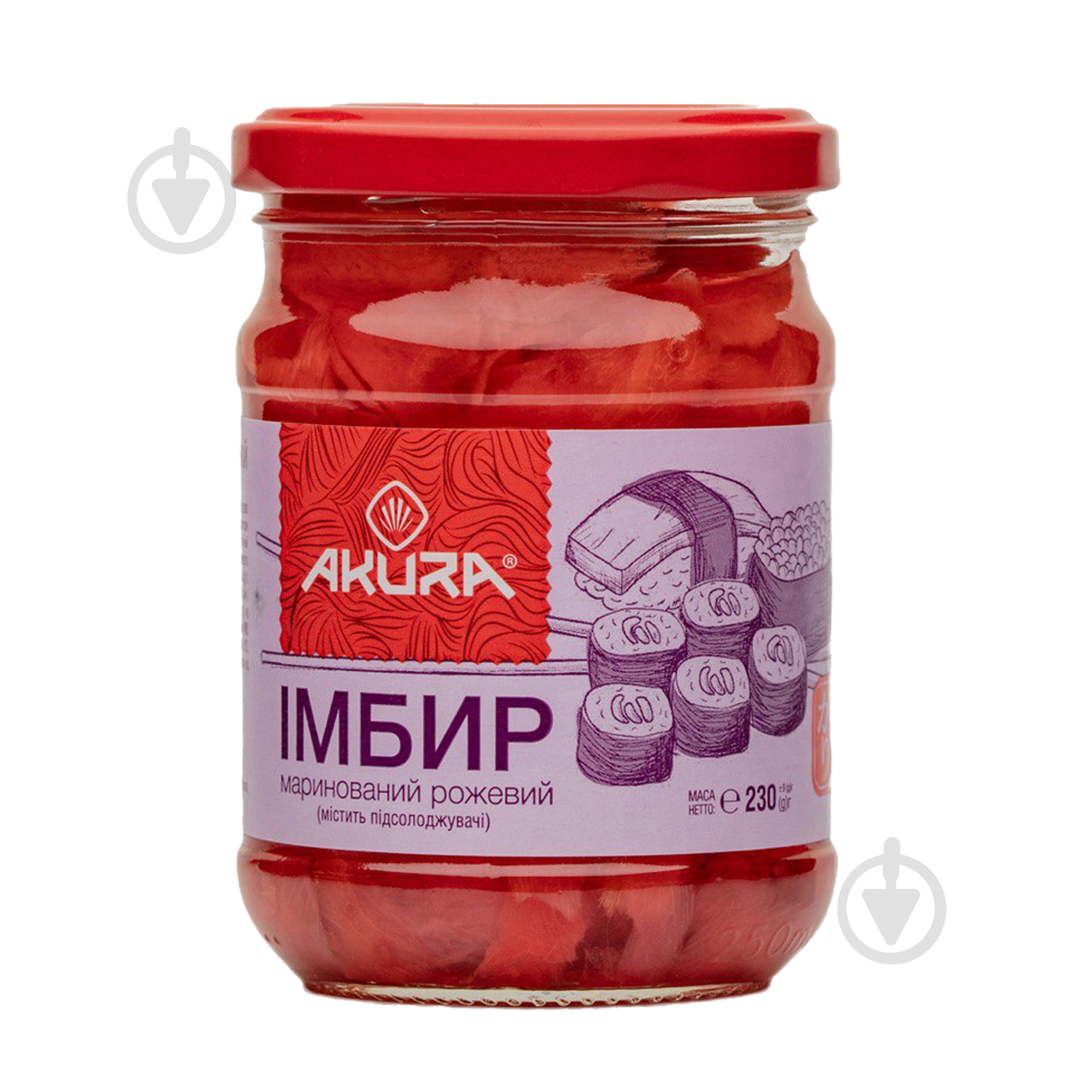 Имбирь Akura маринованный 230 г - фото 1 Имбирь Akura маринованный 230 г - фото 1