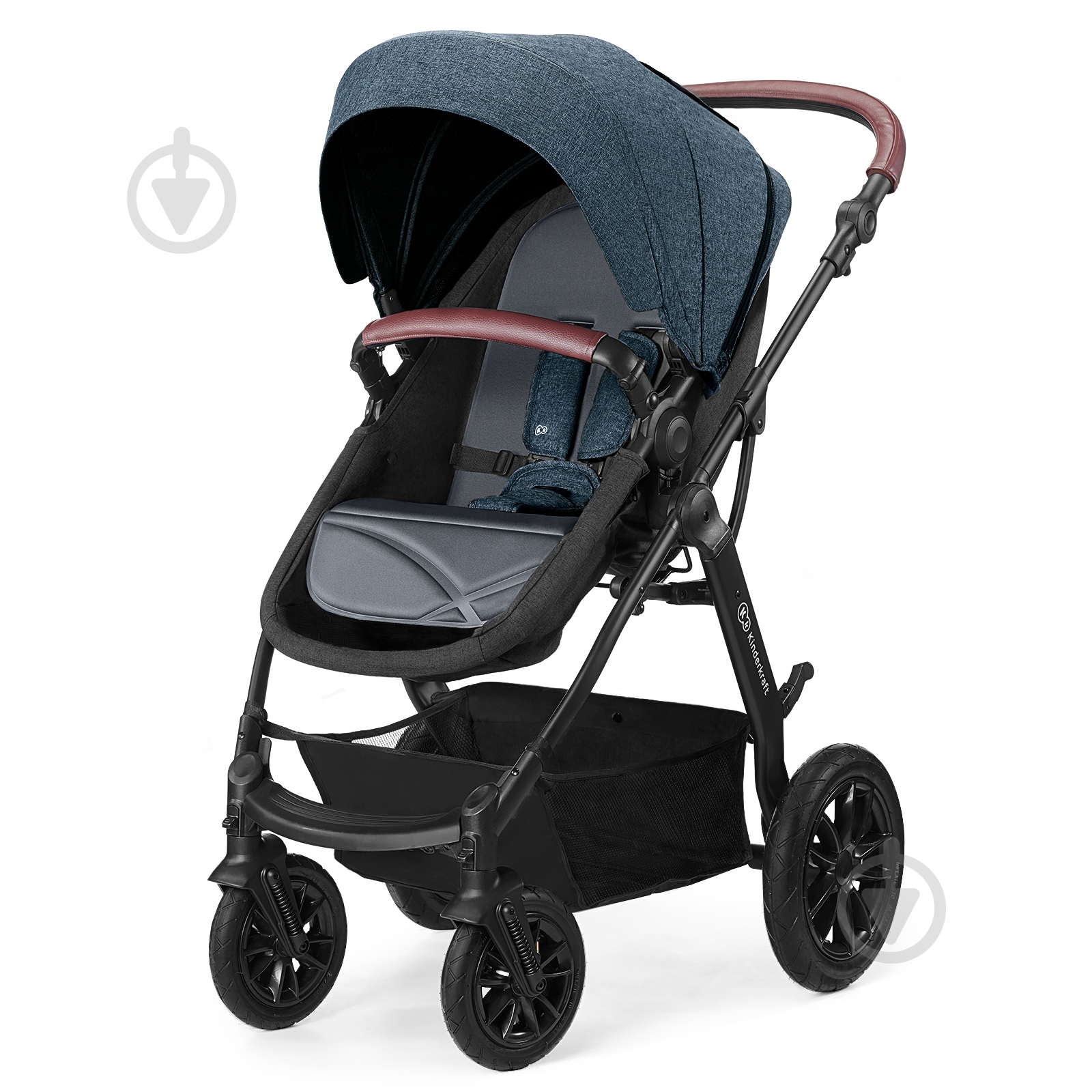 Коляска 3 в 1 Kinderkraft XMOOV джинсовая - фото 5